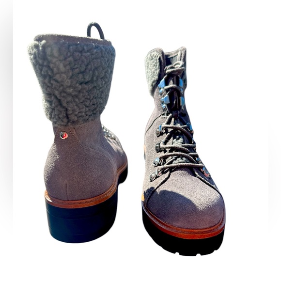 Marc Fisher Shoes - Marc fisher, gray suede lace up boots size 10 NWOT